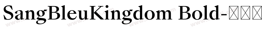 SangBleuKingdom Bold字体转换
